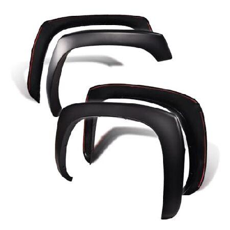 フェンダーフレア シボレーシルバラード 99-06 塗装可能 マットホイールフレア 輸入品