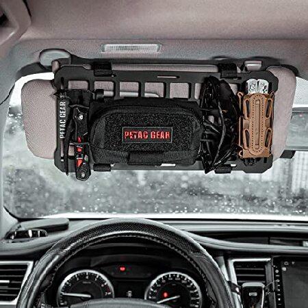 PETAC GEAR 車用サンバイザー EDCオルナイザー | 自動車用リジッド MOLLEパネル ...