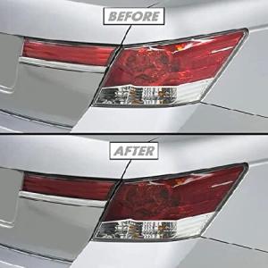 SlickMod プレカット ビニール スモーク ティント 2008-2012 ホンダ アコード セダン テールライト (2.テールライトカットアウト、35%ライトスモーク 並行輸入品｜import-express-net