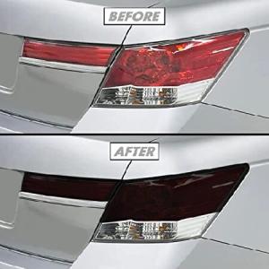 SlickMod PreCut Vinyl Smoke Tint for 2008-2012 Honda Accord Sedan Tail Light (2. Taillight Cutout, 20% Dark Smoke) 並行輸入品｜import-express-net