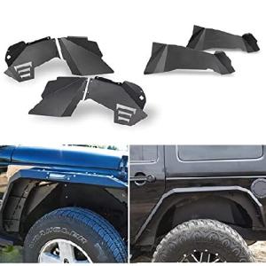 フロント＆リア インナーフェンダーライナー 2007-2018 Wrangler JK ＆ Unlimited 4ドア 2ドア対応 HAWKLEY ホイールウェル インナーライナー フェン 並行輸入品｜import-express-net