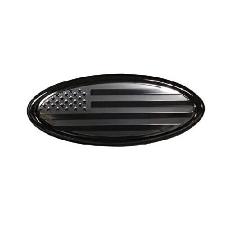 4.5インチ アメリカ国旗 エンブレム フォードフロントグリル リアテールゲートエンブレム 楕円バッ...