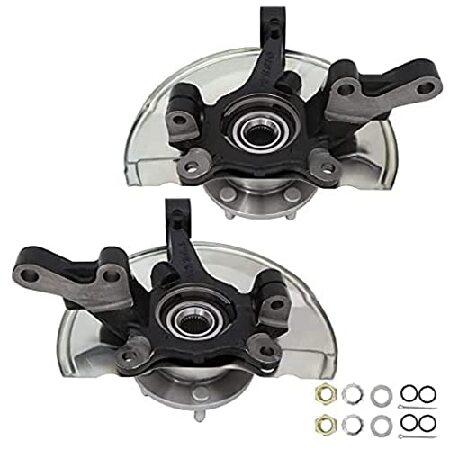 フロント左右ホイールハブ＆ステアリングナックル 2008-2012 Dodge Caliber フロ...