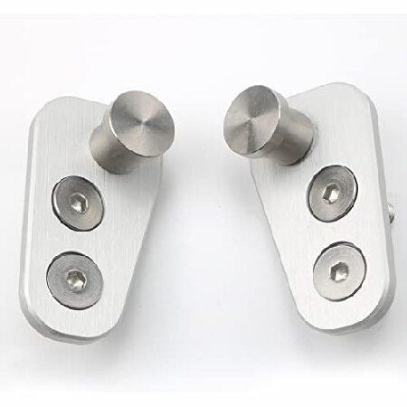 ペア アルミニウム ドアストライカー ドアピン アダプター ジープ CJ7 76-80 後期モデルド...