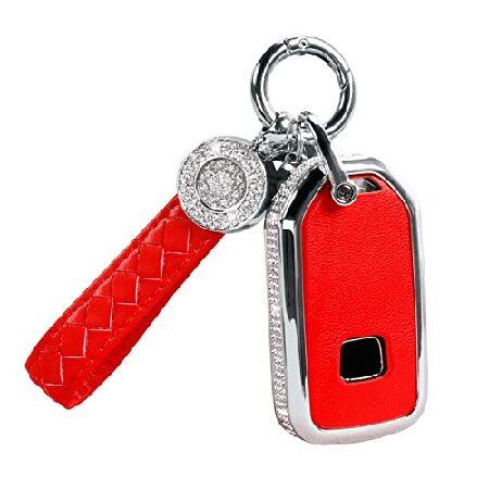 Compatible with Honda Key Fob Cover with Keychain,...