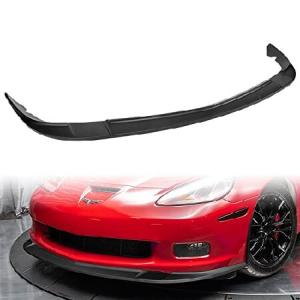 Q1-TECH フロントバンパーリップフィット 2005 - 2013 シボレーコルベット C6ベースモデルのみ対応 フロントバンパーリップスポイラー エアチン ボデ 並行輸入品｜import-express-net