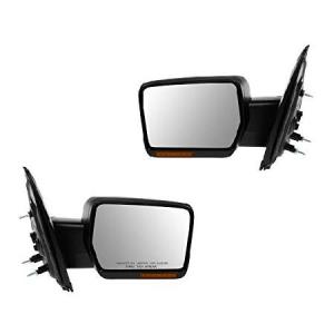 Mirror Power Heated Turn Signal Textured Black Pair Set for 09-10 Ford F150 並行輸入品｜import-express-net