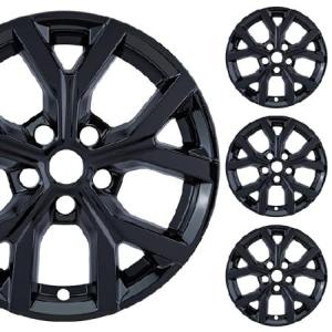 PACRIM 18" Gloss Black Wheel Skin Set for Made for Jeep Grand Cherokee L (2021-2024) | Durable ABS Plastic Cover Hubcap | Fits Directly Ove 並行輸入品｜import-express-net