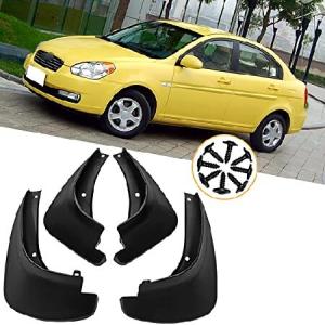 4pcs Automotive Splash Guards Retrofit Accessories Compatible with Hyundai Accent 2006-2010, Wheel Tire Mud Flaps Fender Flares, Car Front  並行輸入品｜import-express-net