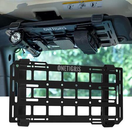 OneTigris Molleバイザーオーガナイザー、ファイバーグラス硬質MOLLEパネル、タクティ...