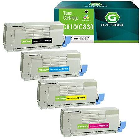 GREENBOX 互換トナーカートリッジ 交換用 OKI C830 C810 44059112 44...