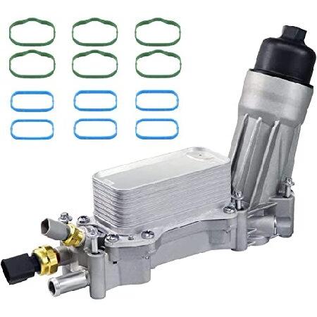 926-959 エンジンオイルクーラー オイルフィルター ハウジングアダプターアセンブリ センサーガ...