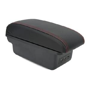 Keenso Center Console, Car Armrest Box Black Large Capacity Center Console Storage Box Replacement For Accent Solaris 輸入品