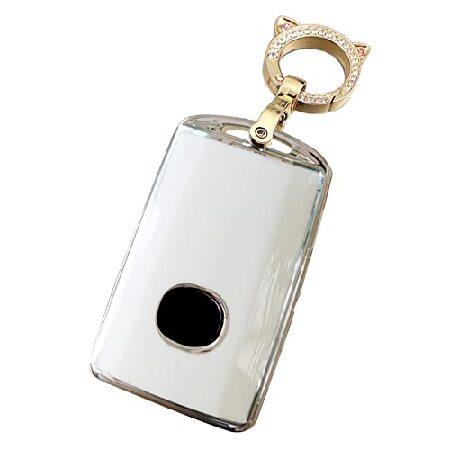 SANRILY Sliver-Edge 3 Button Key Fob Cover for Maz...