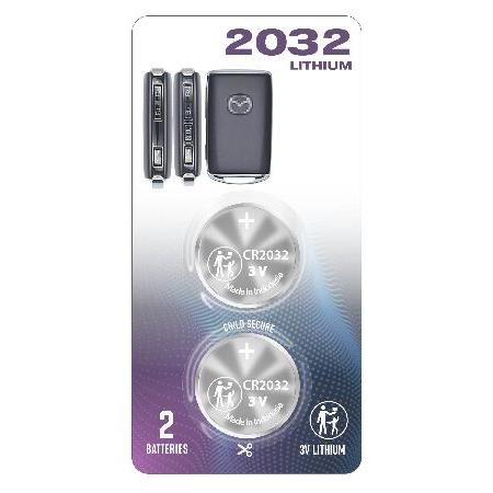 CR2032 2032 リモートキーFOBバッテリー OEM 用 2019-2021+ マツダ 3 ...