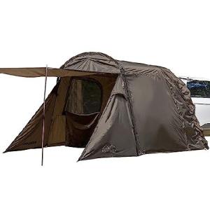 IDOOGEN Mobility A SUV カーテント オーニングシェード付き キャンプ カーテント 防水 サンシェルター テールゲートテント (A3, ブラウン) 並行輸入品｜import-express-net