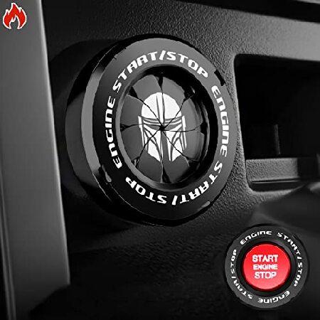 Tybasthe Rotary Push Start Button Cover, Mandalori...