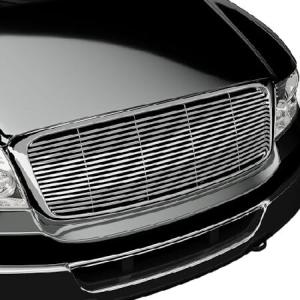 Armordillo Horizontal Style Front Grille|Compatible With 2004-2008 Ford F150|8720769|Chrome|Front Hood Bumper Grille 並行輸入品｜import-express-net