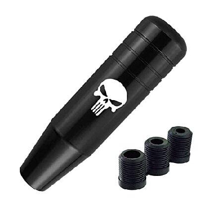 neynavy ギアスティックシフターノブ スカルデザイン アルミニウム合金 ウェイトギアレバー メ...