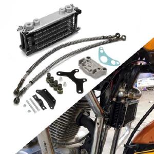 USTPO オートバイ オイルクーラー 冷却ラジエーターエンジンキット ユニバーサル CRF XR KLX 50 70 90 110 125 140cc SSR Taotao Coolster Kayo Apol 並行輸入品｜import-express-net