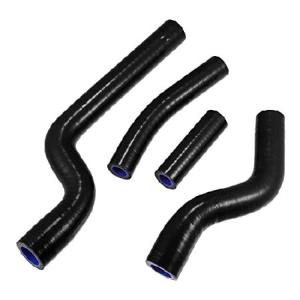 X AUTOHAUX 4個 ブラック シリコン ラジエーター クーラントホース パイプチューブ ヤマハ YZ250 YZ 250 2002-2013用 並行輸入品｜import-express-net