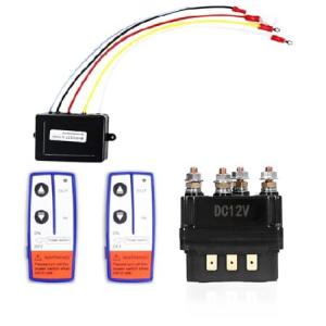12V 250A ウィンチソレノイドリレーコンタクタ 2個ウィンチリモコンキット付き リレーコンタクタスイッチ トラックATV/SUV/スノーモービル用 5000~70 並行輸入品｜import-express-net