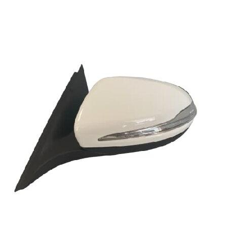 #71 8th Gear White Left Driver Side Mirror with Bl...