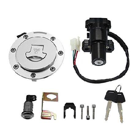 X AUTOHAUX オートバイイグニッションスイッチ シリンダー燃料ガスタンクキャップカバーロック...