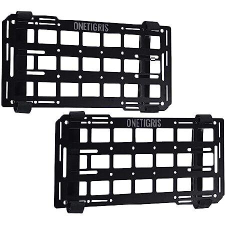 OneTigris カーバイザーオーガナイザー - タクティカルファイバーグラスサンバイザーオーガナ...