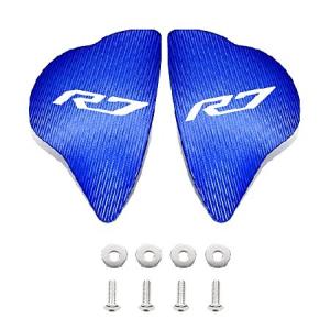 ESPEEDMTC ヤマハ R7 YZF-R7 2021-2023年式用オートバイフロントガラスミラーホールキャップカバー ドリブンエリミネーターアクセサリー (ブルー) 並行輸入品｜import-express-net