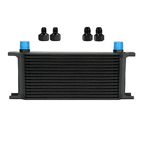 Ucreative 16列 10AN AN10 アルミニウム エンジントランスミッション オイルクー...