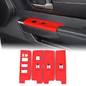 Aunginsy Car Door Window Glass Lift Button Panel Trim Cover Compatible with Toyota Tundra/Sequoia 2022-2023 Car Front and Rear Doors Armres 並行輸入品｜import-express-net