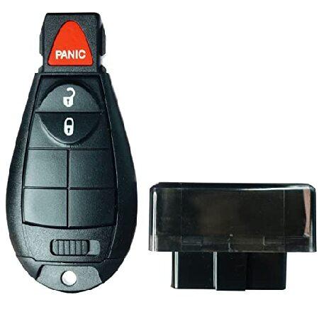Fcckeys キーレスエンターリモートおよびキーセルフプログラマー キット クライスラー、ダッジ、...