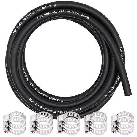 Ruikarhop 25フィート NBR ゴム 3/8 ID 燃料ホースライン プッシュロック SA...