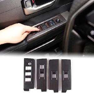Aunginsy Car Door Window Glass Lift Button Panel Trim Cover Compatible with Toyota Tundra/Sequoia 2022-2023 Car Front and Rear Doors Armres 並行輸入品｜import-express-net
