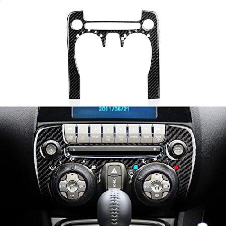 Car Center Control CD Panel Sticker Carbon Fiber D...