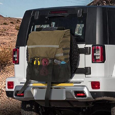 Rainleaf スペアタイヤゴミ袋 大容量 40インチタイヤツールホルダーバッグ トラック/車/S...