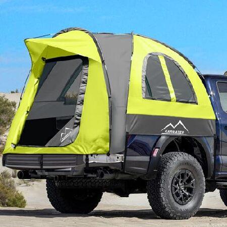 ピックアップトラックテント、防水PU2000mmトラックテント、キャンプ用5.5~6フィートのベッド...