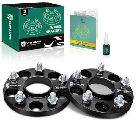 YHTAUTO 5x4.5インチ ハブセントリックホイールスペーサー 15mm ホンダ CR-V シ...