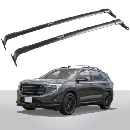 EZREXPM 220ポンド クロスバー ルーフラック GMC Terrain 2018-2024 ...