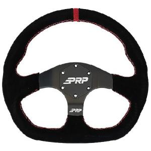 PRP Seats オフロード UTV Comp-R フラットステアリングホイール 高強度アルミニウム スエードグリップ付き 6ポイントボルトパターン 直径13インチ x 並行輸入品｜import-express-net