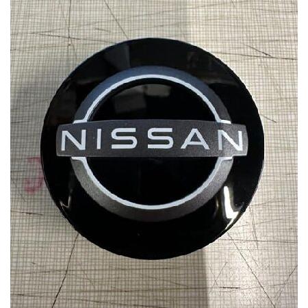 OEM 日産センターキャップ ブラック グロス ホワイト アウトライン - STDサイズ 並行輸入品