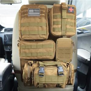 ユニバーサルタクティカルカーシートバックオーガナイザーバッグ タクティカルMOLLE車両オーガナイザーパネルギアアクセサリー 5つの異なるサイズのM 並行輸入品｜import-express-net