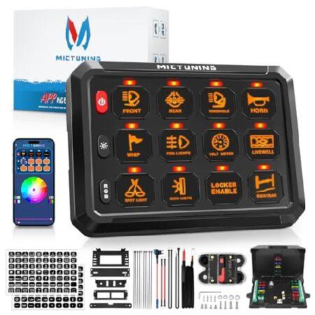 MICTUNING RGB 12 Gang Switch Panel with App Contro...