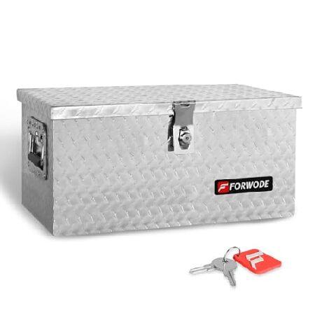 FORWODE 20インチ トラックベッド ツールボックス アルミニウム 高耐久 トレーラーツールボ...