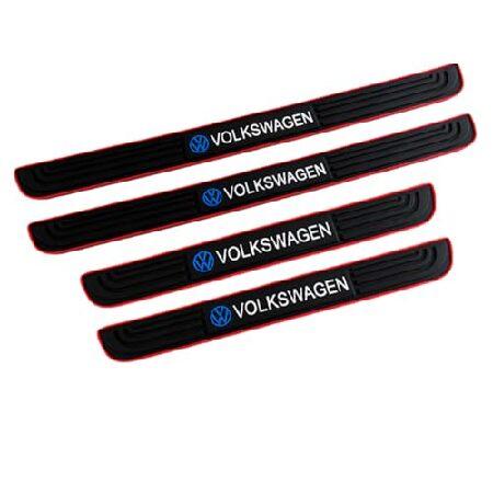 W-POWER Door Sill Plate Protectors for Car - Unive...