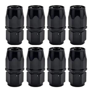 EVIL ENERGY 6AN ホースエンドフィッティング ストレートスイベル CPE 編組燃料ホース用 ブラック 8個 並行輸入品｜import-express-net