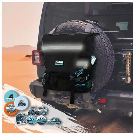 YUNFUER スペアタイヤ ゴミ袋 ブラック 輸入品