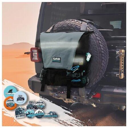 YUNFUER スペアタイヤ ゴミ袋 グレー 輸入品