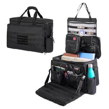 Exereal パトロールバッグ 警察官 フロントシートオーガナイザー 警察用デューティーバッグ 車...
